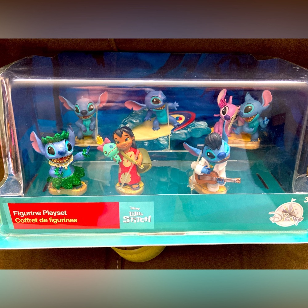 Disney Lilo & Stitch Figurine Playset 6 Figures Play Set NEW (Cake Topper)